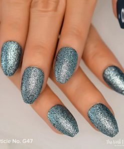glitter acrylic nails