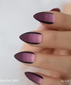 gradient matte acrylic nails